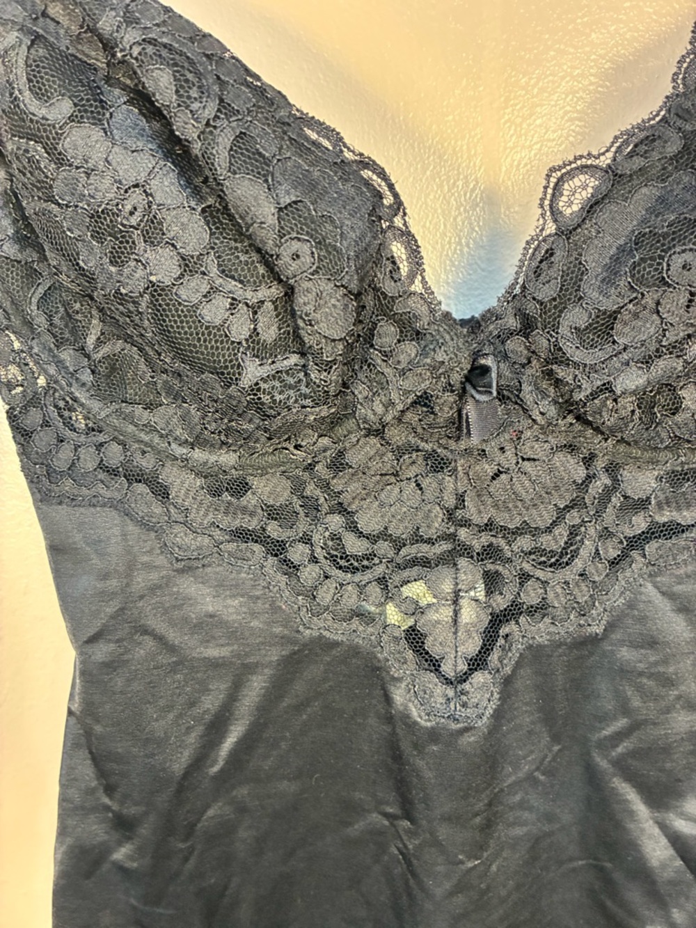 VTG 90s Victoria Secret Satin Lace Shaping Slip - Picture 4 of 11